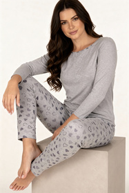 Piżama Vivisence 2050 szary