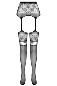 Pończochy z pasem Passion S030  black