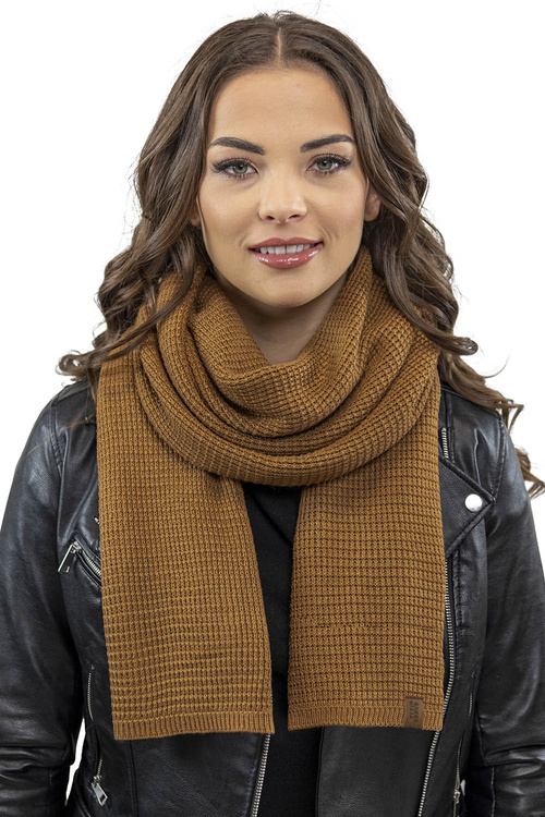 Vivisence 7041Kmpl Komplet czapka+szalik, brąz