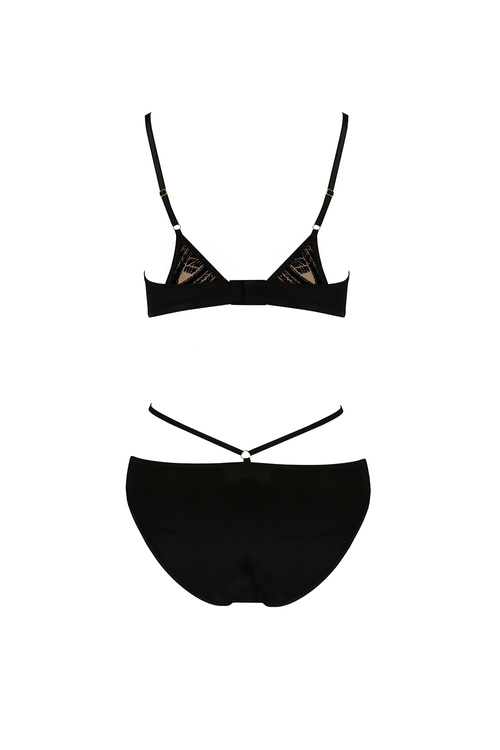 Nocna komplet biustonosz + stringi Casmir Lara bikini black