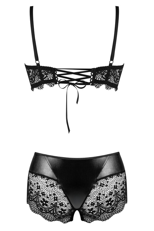 Komplet biustonosz + szorty Beauty Night Charm set BN6743 black