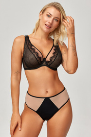 Biustonosz miękki Azal Róża KR czarny