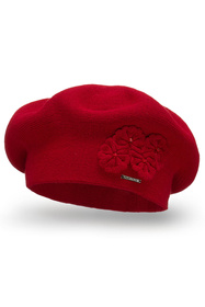 Vivisence 7006 Nakrycie głowy beret, czerwony