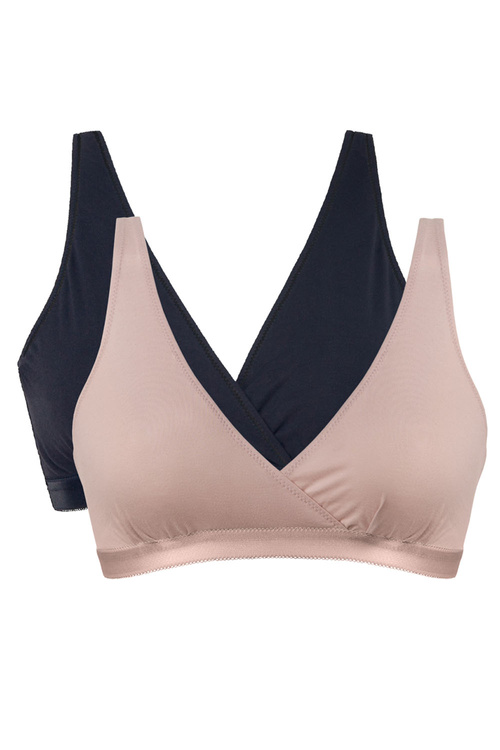Biustonosz do karmienia Mitex Lilly 2-pak czarny/róż