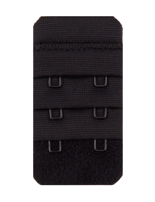 Julimex BA-03 2-rzędowy Akcesoria do biustonosza przedłużacz obwodu, czarny