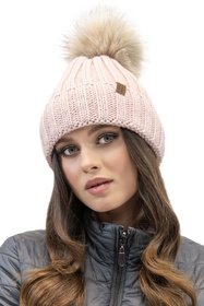 Komplet czapka+komin+rękawiczki Vivisence 70100 Kmpl+R różowy