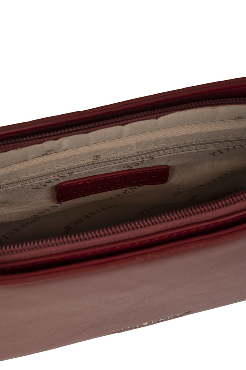 Vivisence T0020 torebka na ramię z zamkiem maroon