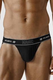 Atlantic 2BMP-1591 jockstrap 2 pack niski stan i otwarty tył biały