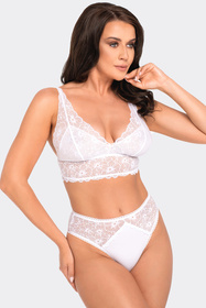 Majtki wysokie figi Babell BBL 191 biały