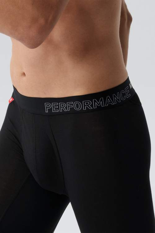 Atlantic BML-016 legginsy męskie bambusowe dopasowane czarny
