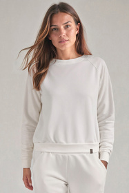 Vivisence 9004 bluza nierozpinana z okrągłym dekoltem biały