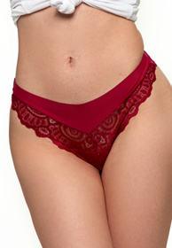 Majtki stringi Moraj BCL1900-011/2 bordo/ecru