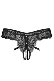 Obsessive Trinise stringi z otwartym krokiem black