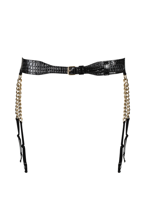 Obsessive A767 garter belt Pas do pończoch niski, czarny