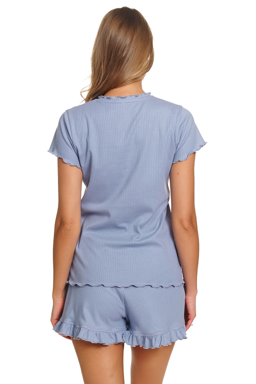 Doctor Nap PM.4315 piżama falowane wykończenie sky blue