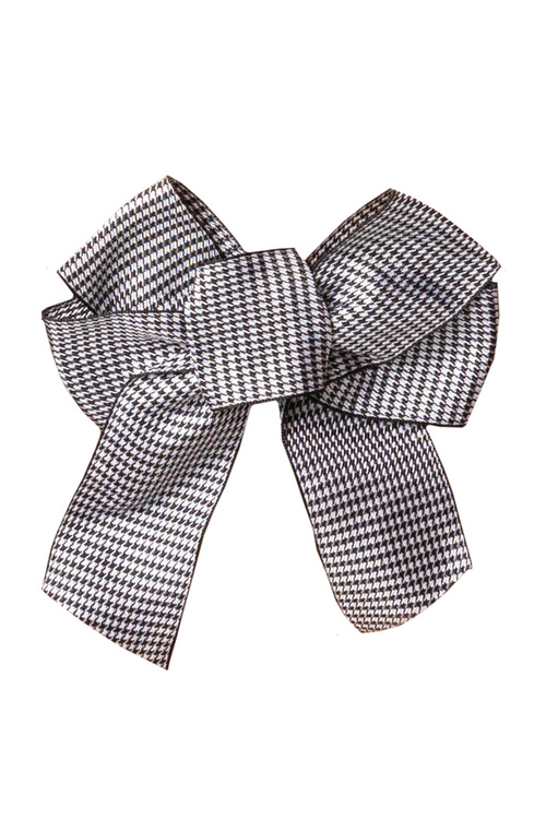 Akcesoria do biustonosza zapięcie Julimex BA-19 kokarda na zapięcie 3-rzędowa houndstooth 