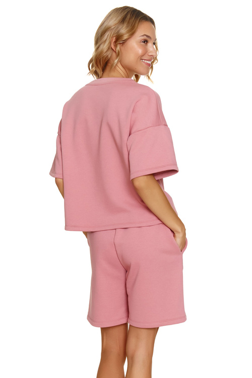 Komplet szorty + bluza Doctor Nap DRS.7220 bluch rose