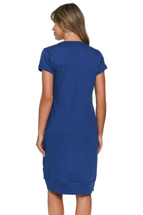 Doctor Nap TCB.4348 Nocna koszula, indigo blue