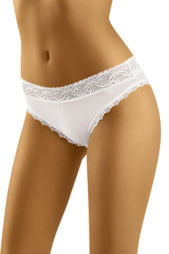 Wol-Bar Soft Lovely 3-pak Majtki figi, biały-biały-czarny
