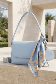 Vivisence T0024 torebka na ramię z odpinaną saszetką baby blue