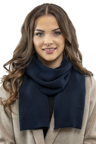 Vivisence 7006Kmpl Komplet beret+szalik, granatowy