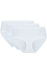 Vivisence 4013 3-pack Majtki wysokie figi, biały