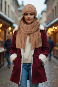 Czapka Vivisence 70112 beżowy