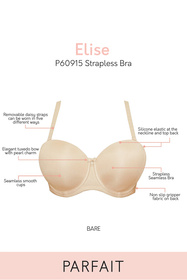 Biustonosz bardotka Parfait P60915 Elise bare