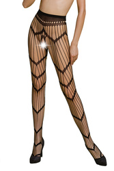 Wyrób pończoszniczy pończochy z pasem Passion ECO S006 black