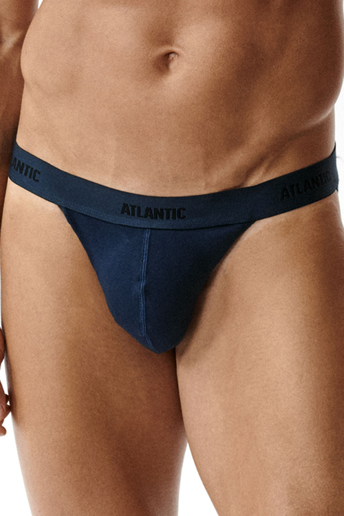 Atlantic 3MP-1576 3-pack Majtki slipy, brąz/indygo/khaki