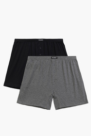 Atlantic 2BMB-003 bokserki męskie 2-pack luźny krój biały