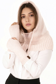 Rękawiczki dzianinowe Vivisence 7215 pudrowy róż