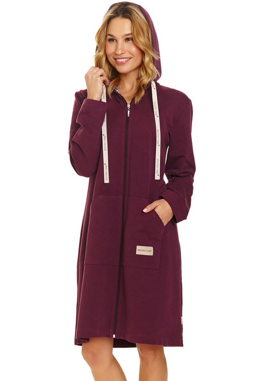 Szlafrok Doctor Nap SMZ.7107 burgundy