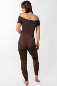 Komplet legginsy + bluzka Dkaren Bayo-Kpl czekolada