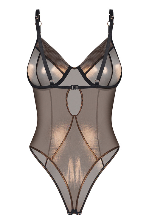 Body sexy Obsessive Soranna crotchless teddy black
