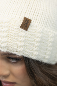 Komplet czapka+komin Vivisence 70103Kmpl ecru