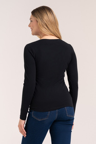 Moraj BD900-420-LV bluzka z długim rękawem V-neck black