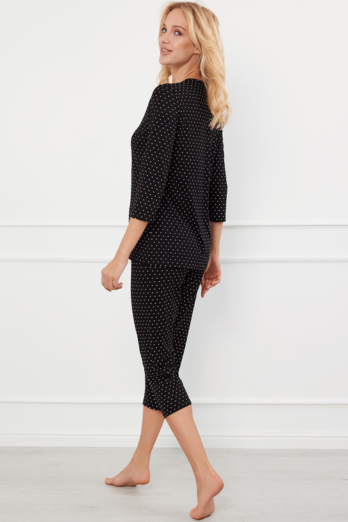 Piżama Italian Fashion Puntini r.3/4 sp.3/4 druk/czarny