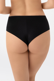 Gorsenia K977 Latika brazyliany z koronkowymi wstawkami czarny