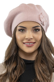 Vivisence 7006 Nakrycie głowy beret, różowy
