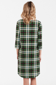 Nocna koszula Italian Fashion Asama r.3/4 druk/zielony