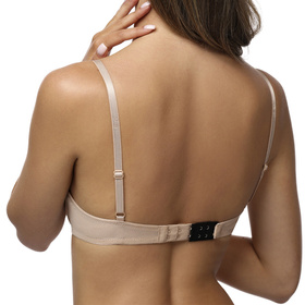 Przedłużka do biustonosza 2-rzędowa Vivisence 8004 3-pak biały/beżowy/czarny