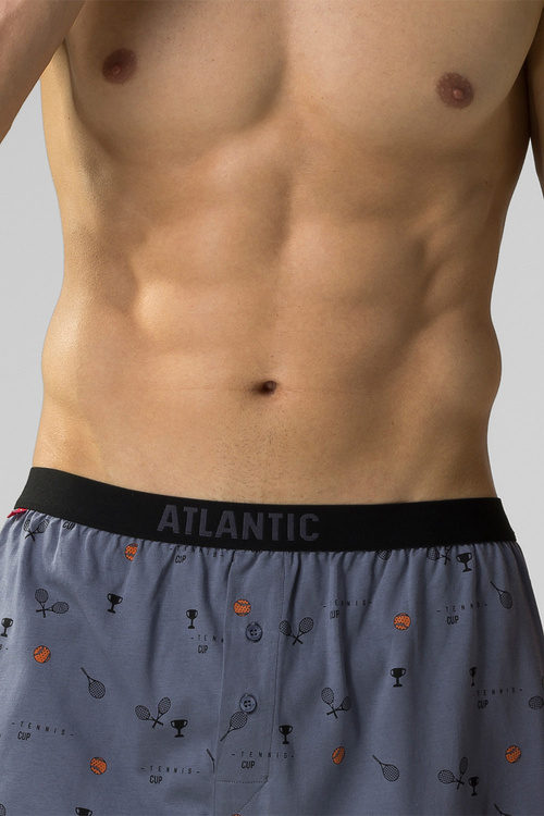 Bokserki Atlantic 2MBX-052 2-pak czarny/niebieski