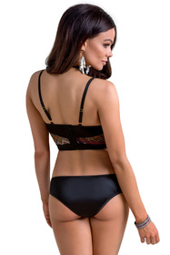 Nocna komplet biustonosz + figi Casmir Lagerta set black 