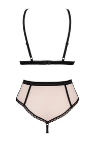 Obsessive Lilines set Nocna komplet biustonosz + stringi, różowy