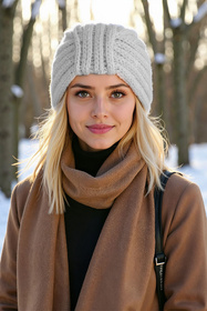 Czapka Vivisence 70114 szary