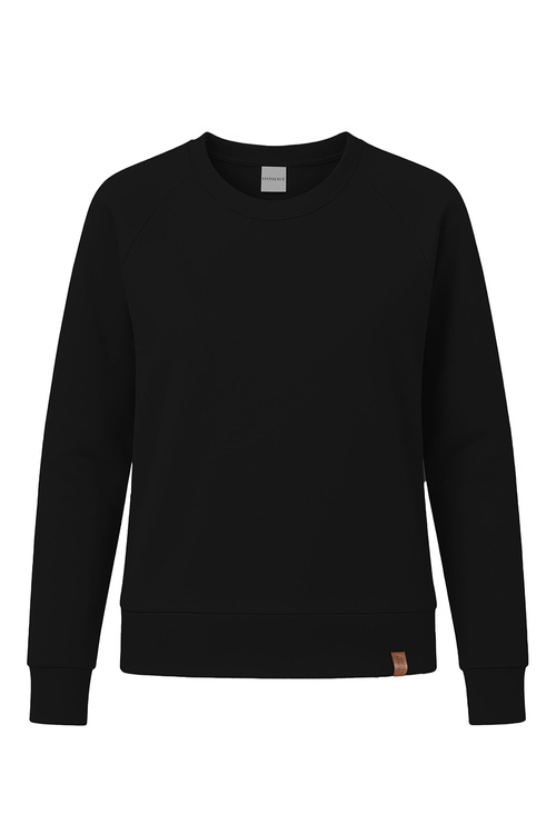 Vivisence 9004 bluza nierozpinana z okrągłym dekoltem czarny