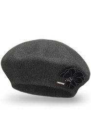 Vivisence 7036 Nakrycie głowy beret, ciemnoszary