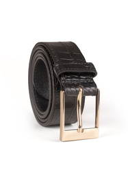 Pasek skórzany Vivisence P0002 black