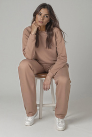 Komplet bluza+spodnie Vivisence 9205kmpl beżowy